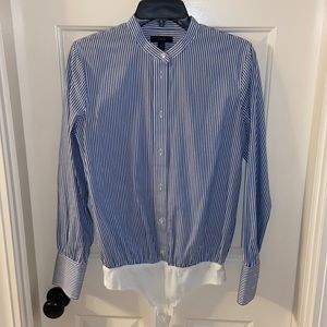 J. Crew cotton stretch striped bodysuit